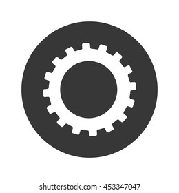 gear machinery industry icon, vector illustration design