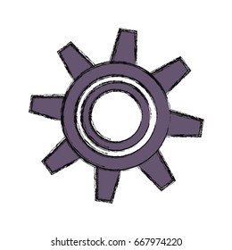 Gear machinery isolated