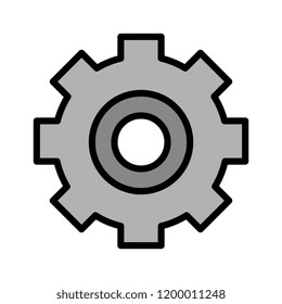 gear machinery isolated icon