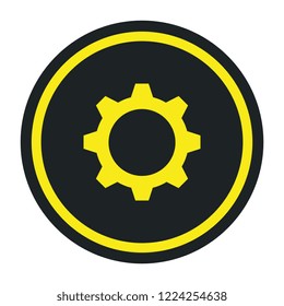 gear machinery isolated icon