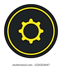 gear machinery isolated icon