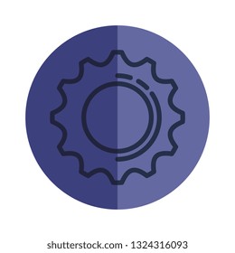 gear machinery isolated icon