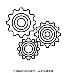 gear machinery isolated icon
