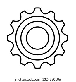 gear machinery isolated icon