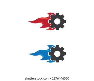 Gear machinery logo icon