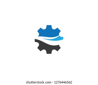Gear machinery logo icon