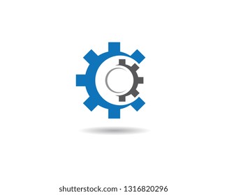 Gear machinery logo icon