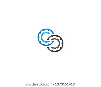 Gear machinery logo icon
