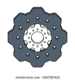 Gear machinery piece