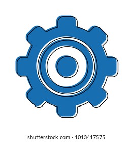 Gear machinery piece