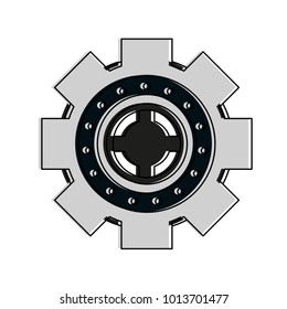 Gear machinery piece