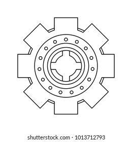Gear machinery piece