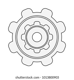 Gear machinery piece