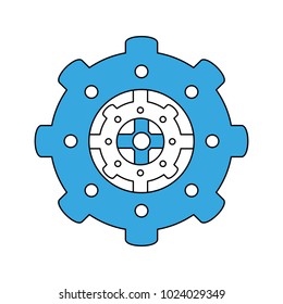 Gear machinery piece