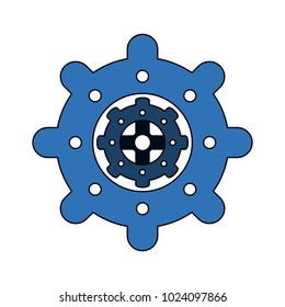 Gear machinery piece