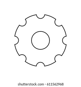 Gear machinery piece