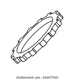 Gear machinery piece