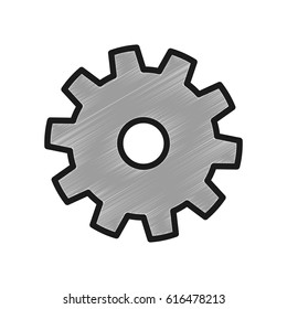 Gear machinery piece