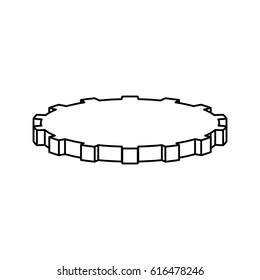 Gear machinery piece