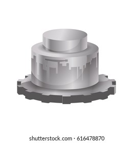 Gear machinery piece