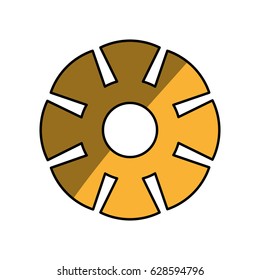 Gear machinery piece