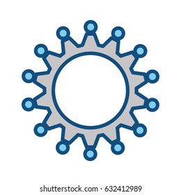 Gear machinery piece