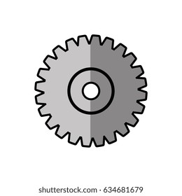 Gear machinery piece