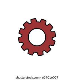 Gear machinery piece