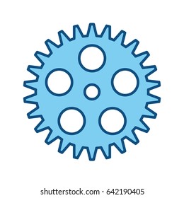 Gear machinery piece