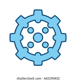 Gear machinery piece