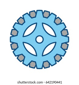 Gear machinery piece
