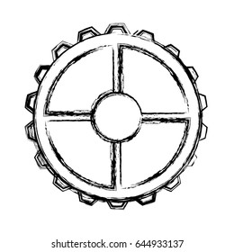 Gear machinery piece