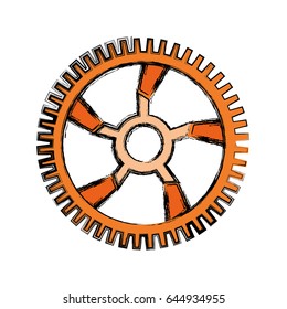 Gear machinery piece