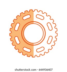 Gear machinery piece