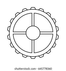 Gear machinery piece