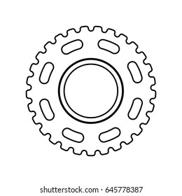 Gear machinery piece