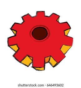 Gear machinery piece