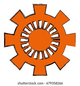 Gear machinery piece