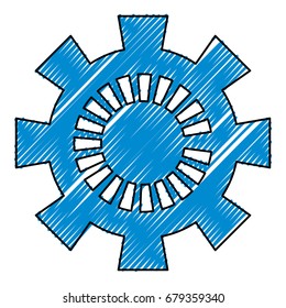 Gear machinery piece