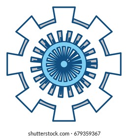 Gear machinery piece