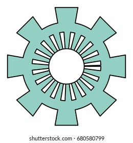 Gear machinery piece
