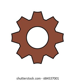 Gear machinery piece