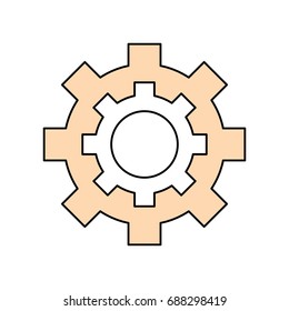 Gear machinery piece