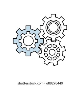Gear machinery piece