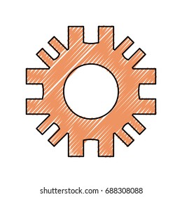 Gear machinery piece