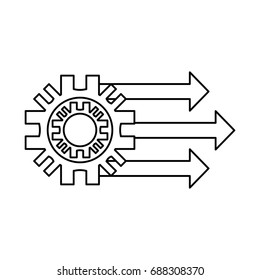 Gear machinery piece