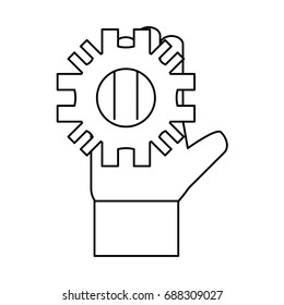 Gear machinery piece
