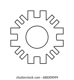 Gear machinery piece