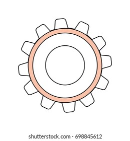 Gear machinery piece
