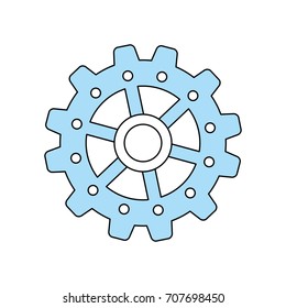 Gear machinery piece